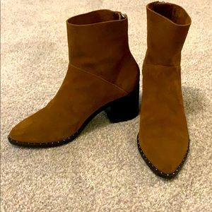 Brown suede booties! Size 7.5 from Nordstrom’s.